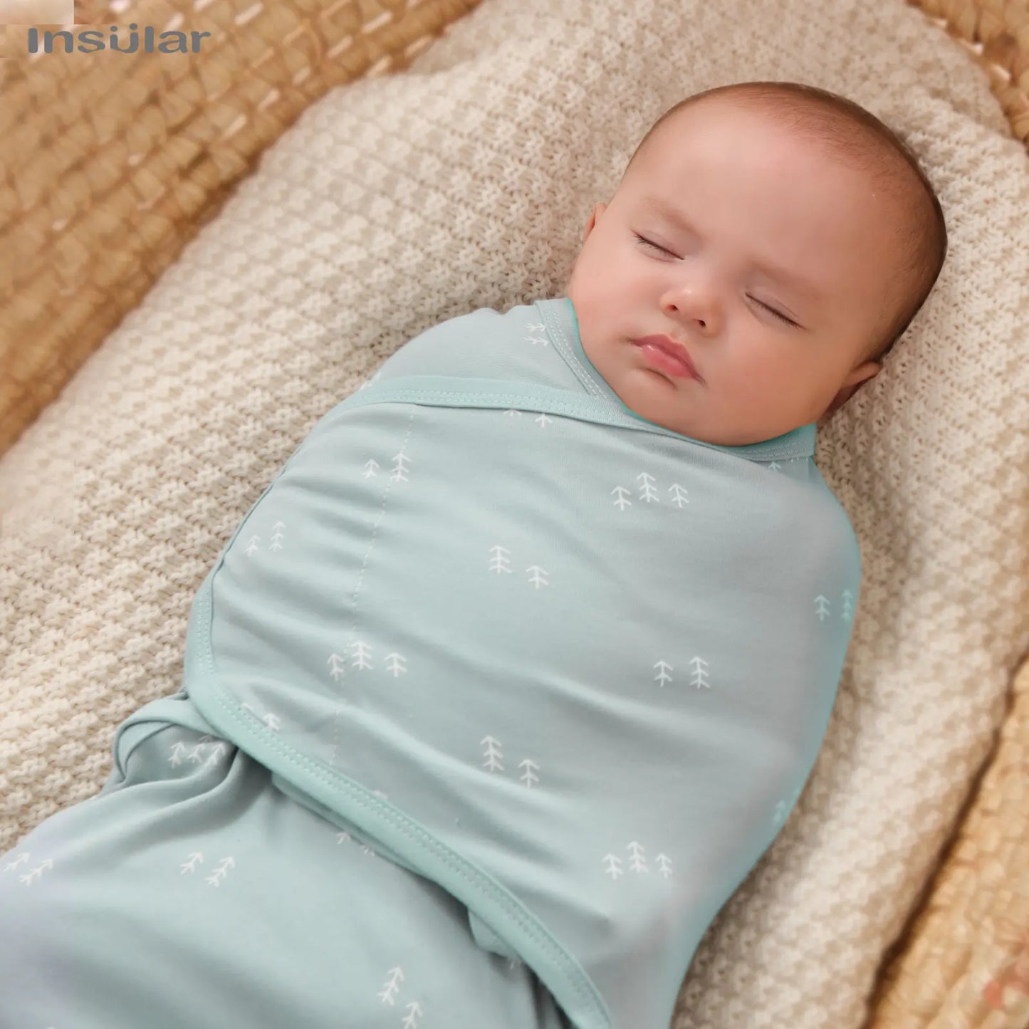 100% Cotton Newborn Swaddle Wrap for Calm, Cozy Sleep