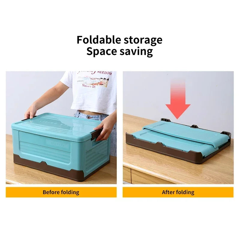 Colorful Foldable Storage Crates with Lids