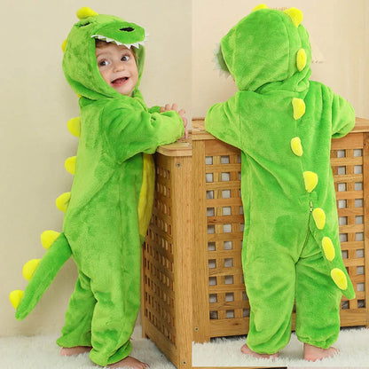 Kids Animal Onesie Pyjamas for Warm Winter Nights & Cozy Playtime
