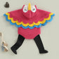 Baby Bird Costume Romper - Hooded Parrot Outfit with Wing Sleeves & Socks