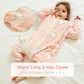 Warm Flannel Kids Sleepsack Pyjamas with Cute Cartoon Animal Prints