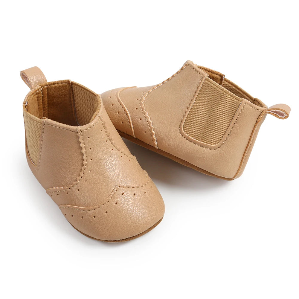 LittleStep Vintage Baby Booties | Warm Anti-Slip Soft Sole Infant Shoes 0-18M
