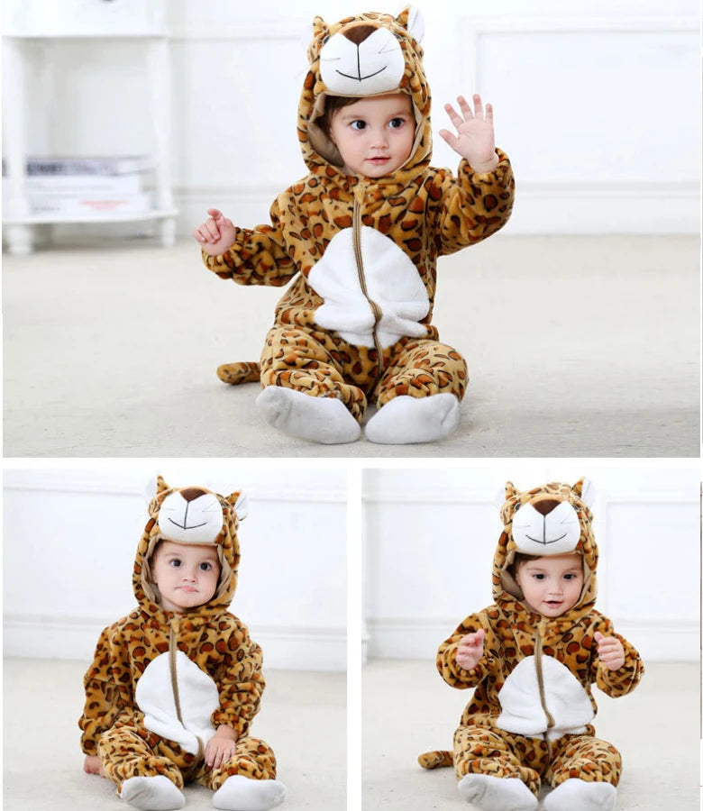 Kids Animal Onesie Pyjamas for Warm Winter Nights & Cozy Playtime