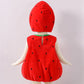 Baby Strawberry Costume - Sleeveless Fruit Romper Outfit with Hat