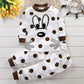 Cute Cartoon Cotton Pyjama Set for Autumn Bedtime & Everyday Lounging