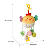 Hanging Baby Crib Toy Plush Bedbell with Pull String and Rattles