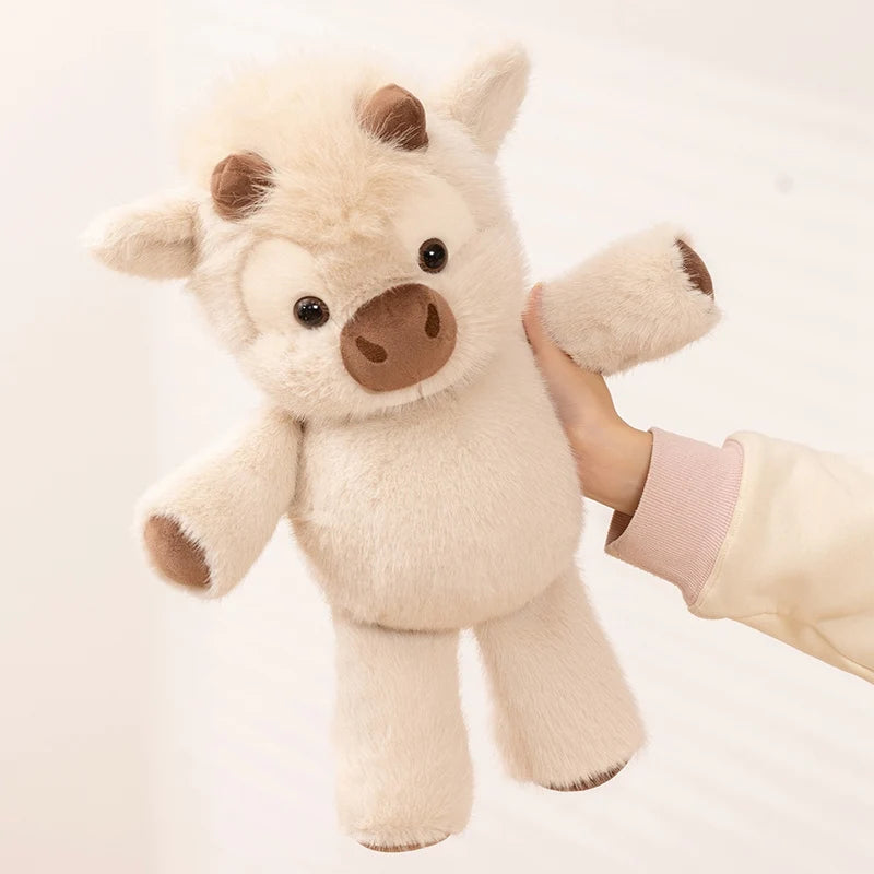 Highland Cow Plush Toy - 40cm Soft Stuffed Cow for Kids
