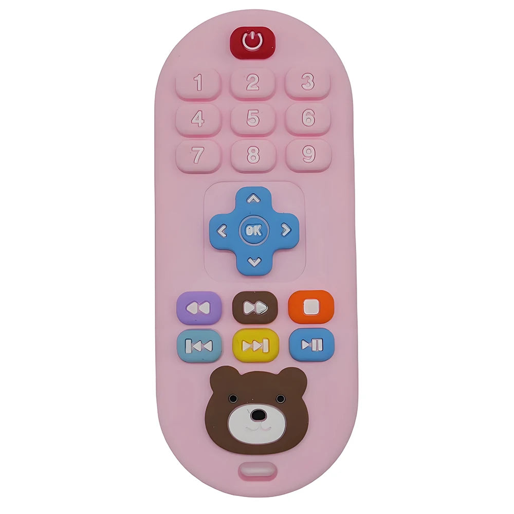 Silicone Baby Teething Remote | Fun Learning Toy for Infants