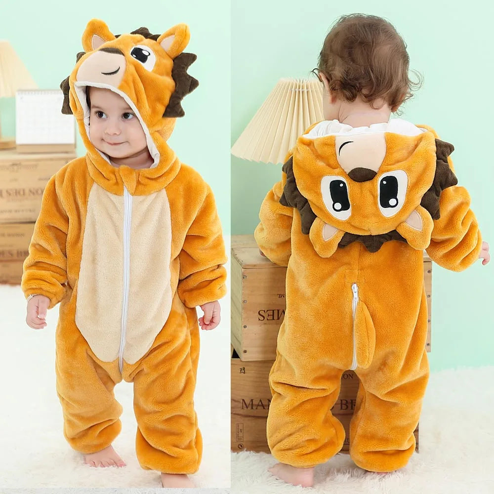 Kids Animal Onesie Pyjamas for Warm Winter Nights & Cozy Playtime