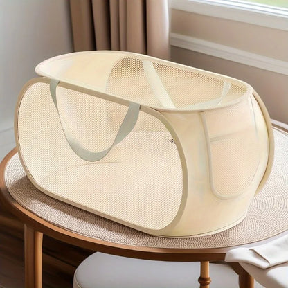 Foldable Mesh Toy Storage Basket