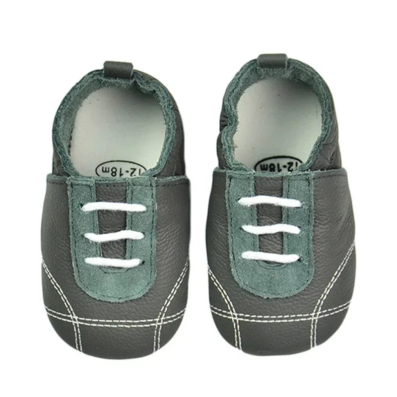 WildStep Leather Baby Moccasins | Animal Soft Sole First Walker Shoes 0-24M