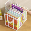 Clear Book Storage Box with Handles