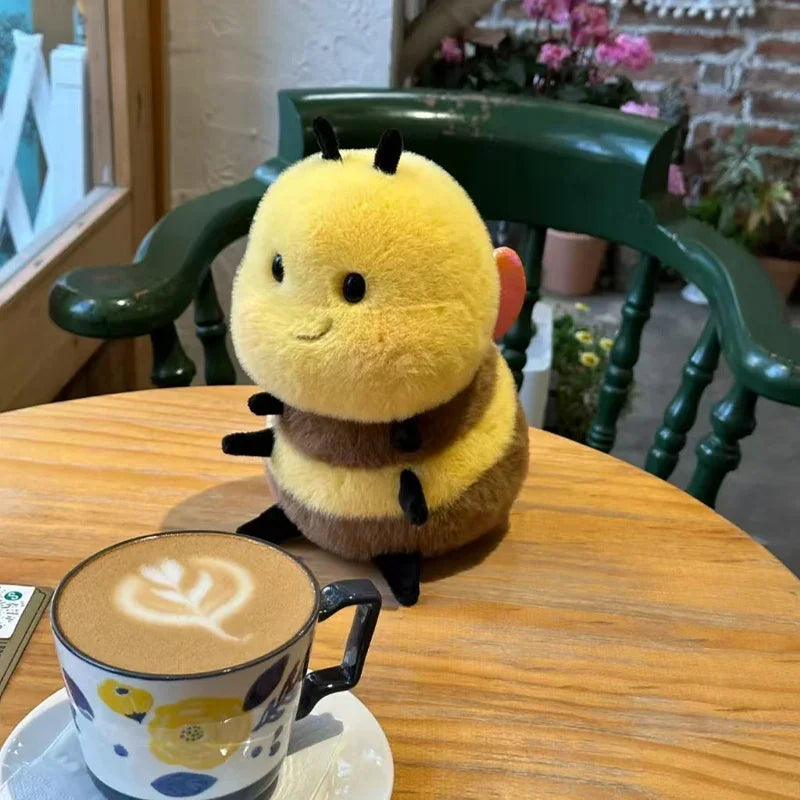 Honey Bee Plush Toy - 20cm Soft Kawaii Stuffed Animal for Kids & Nursery Gifts