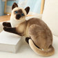 Cat Plush Toy - Soft Realistic Stuffed Cat for Kids & Nursery Decor