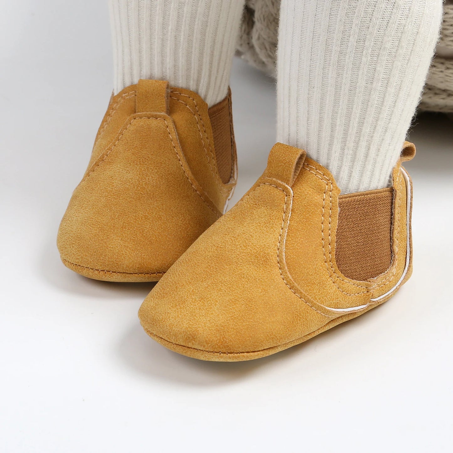 LittleStep Vintage Baby Booties | Warm Anti-Slip Soft Sole Infant Shoes 0-18M