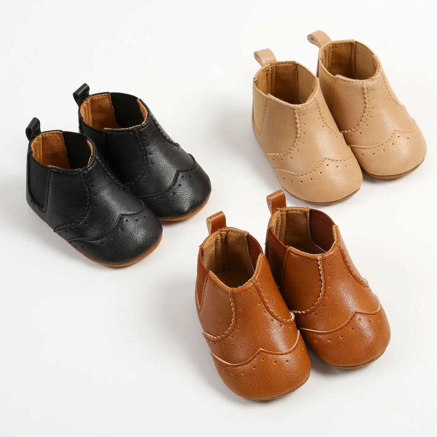 LittleStep Vintage Baby Booties | Warm Anti-Slip Soft Sole Infant Shoes 0-18M