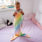 Glow Mermaid Tail Blanket - Soft Wearable Fleece Blanket for Kids