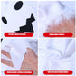 Kids Glow Ghost Costume - White Halloween Cape Outfit with Hood