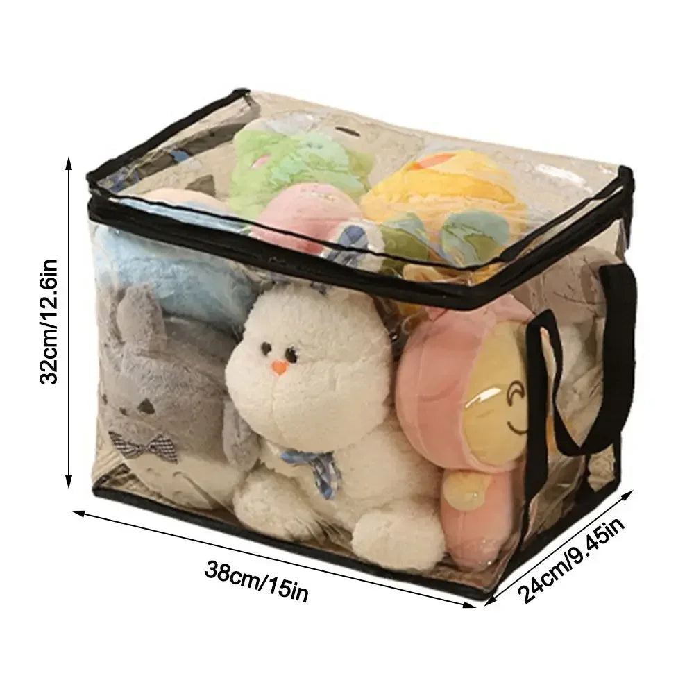Clear PVC Toy Storage Box – Waterproof Foldable Organizer