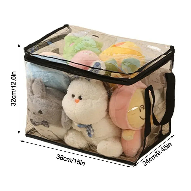 Clear PVC Toy Storage Box – Waterproof Foldable Organizer