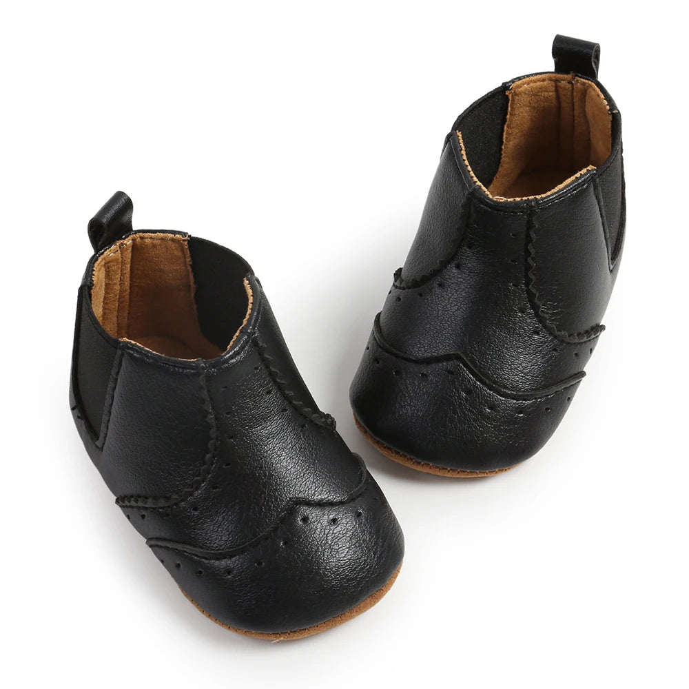 LittleStep Vintage Baby Booties | Warm Anti-Slip Soft Sole Infant Shoes 0-18M