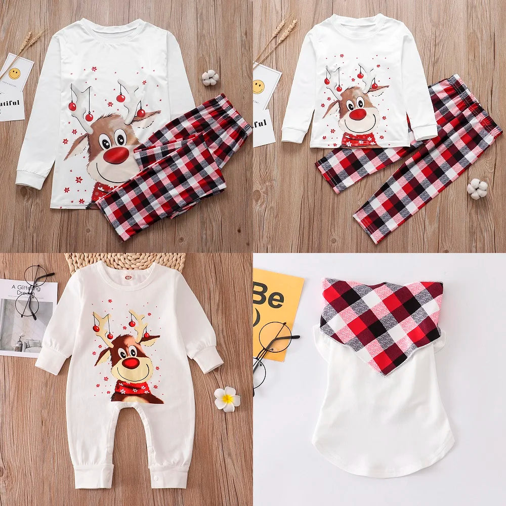 Cozy Reindeer Family Pajama Set