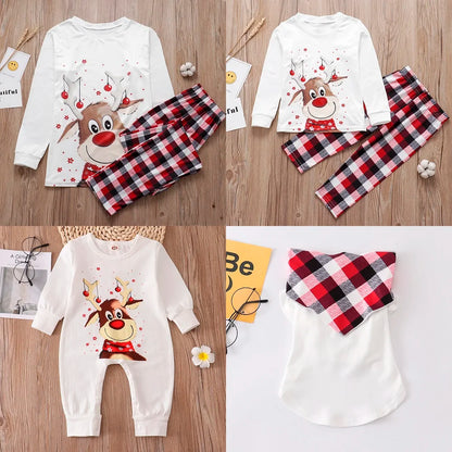 Cozy Reindeer Family Pajama Set