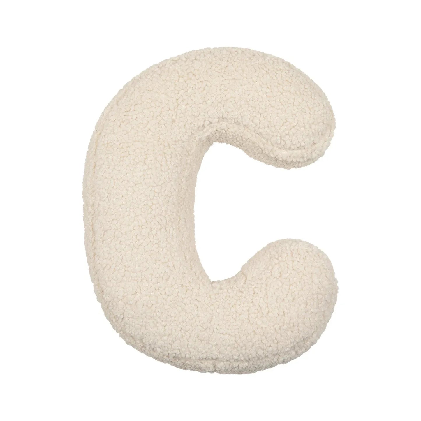 Lambswool Alphabet Pillows – Soft Plush Letter Cushion for Nursery and Playrooms