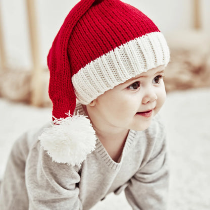 Christmas Knit Santa Hat for Kids and Adults