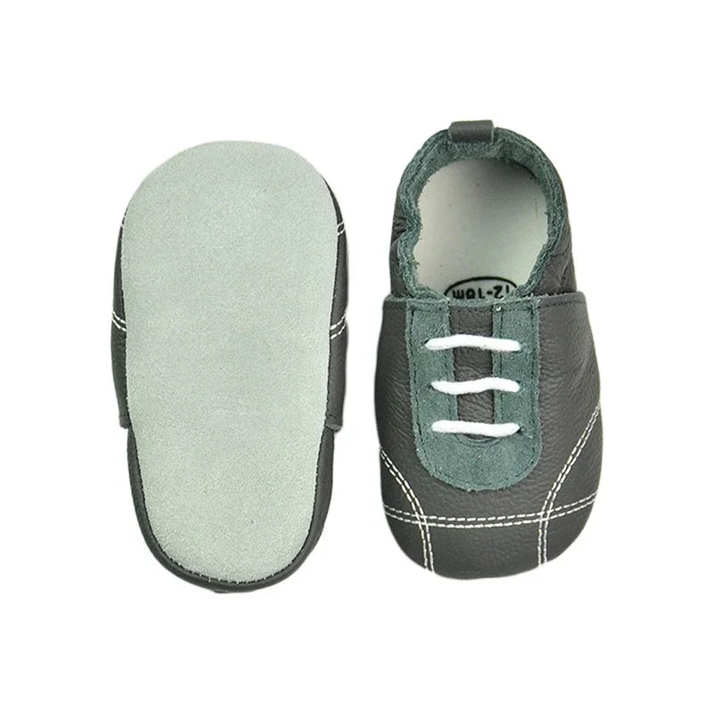 WildStep Leather Baby Moccasins | Animal Soft Sole First Walker Shoes 0-24M