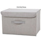 Fabric Organizer Bin with Lid for Home Storage