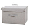 Fabric Organizer Bin with Lid for Home Storage
