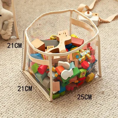 Transparent Toy Storage Box for Kids