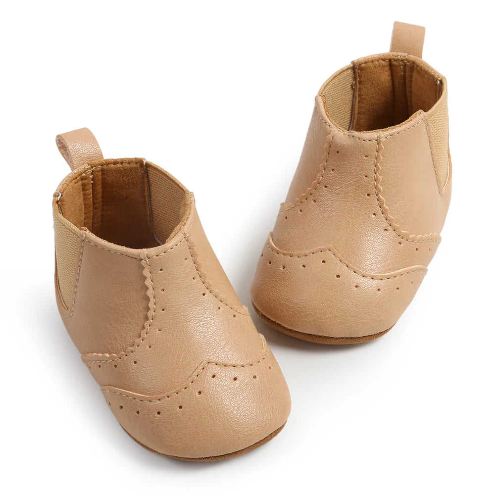LittleStep Vintage Baby Booties | Warm Anti-Slip Soft Sole Infant Shoes 0-18M