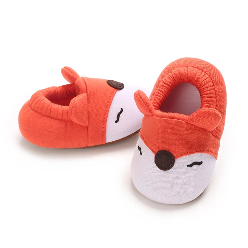 TinyPaws Animal Baby Crib Shoes | Soft Sole Non-Slip Newborn Booties 0-18M