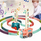 Domino Train Set for Kids with Light and Sound