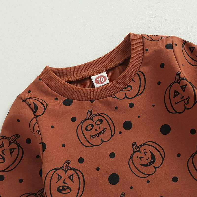 Pumpkin Dots Sweatshirt & Pants