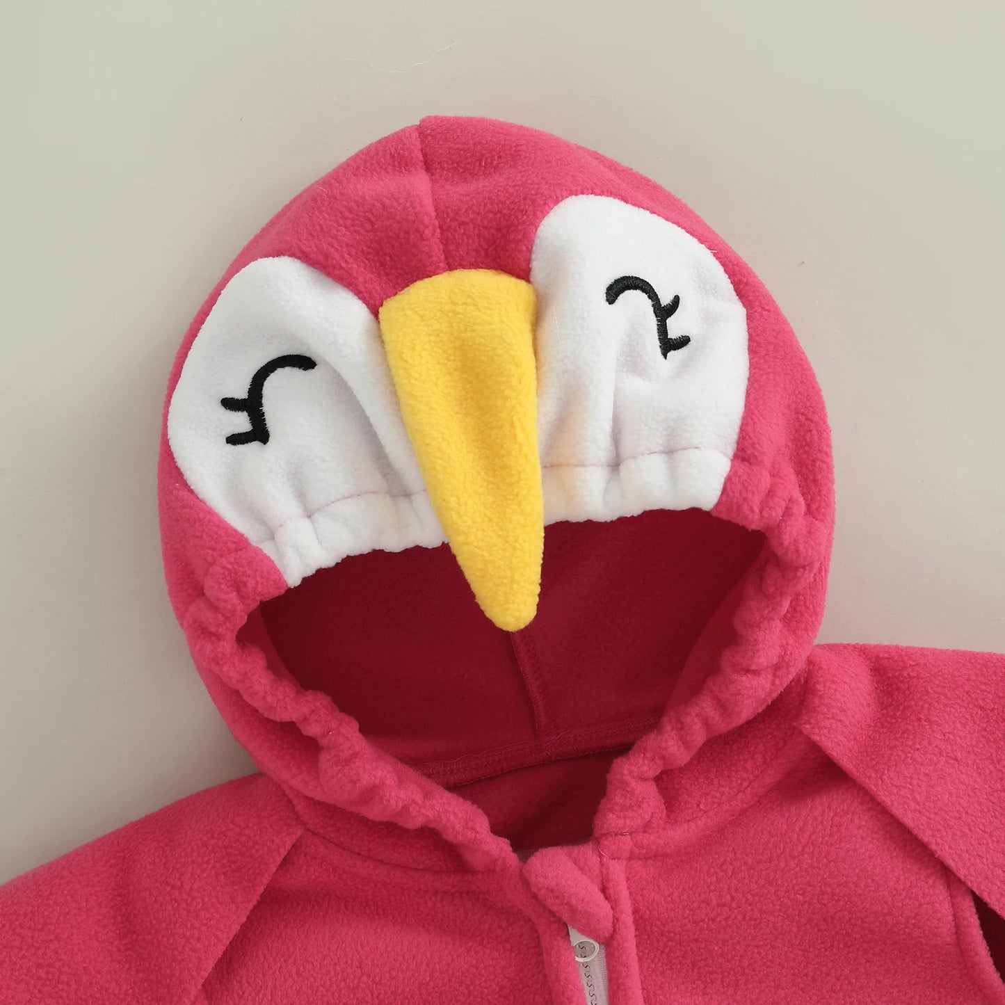 Baby Bird Costume Romper - Hooded Parrot Outfit with Wing Sleeves & Socks