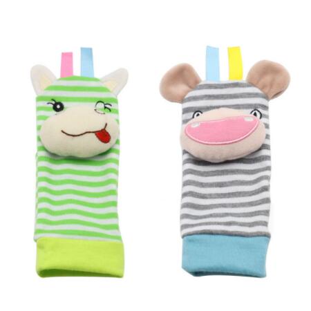 Animal Rattle Baby Socks