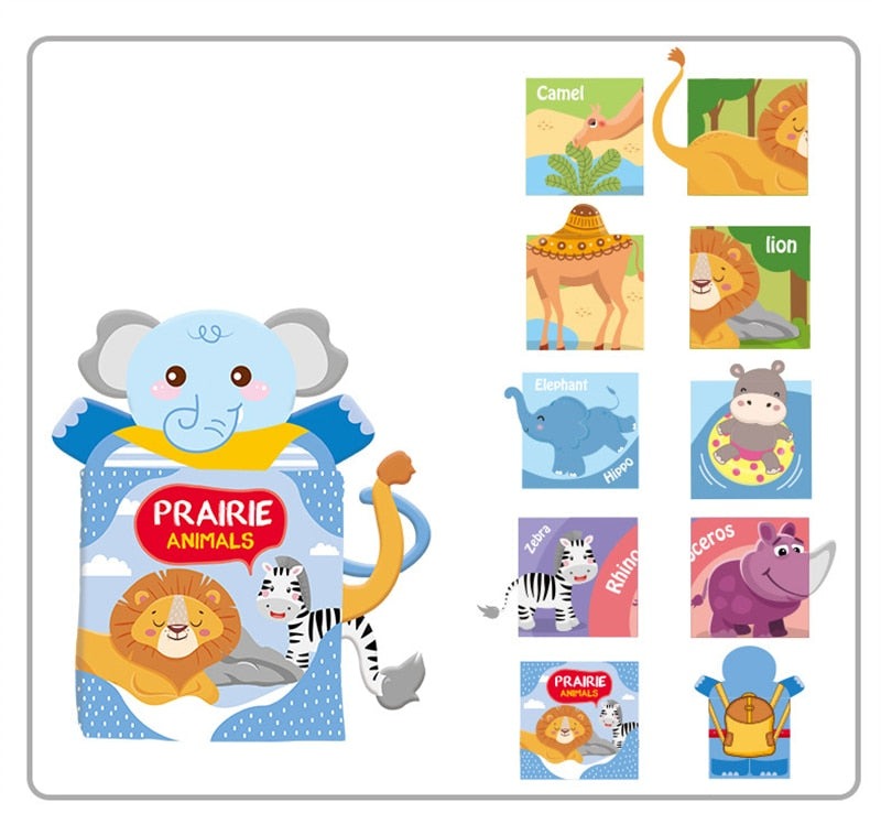 Hand Puppet Fabric Educational Books