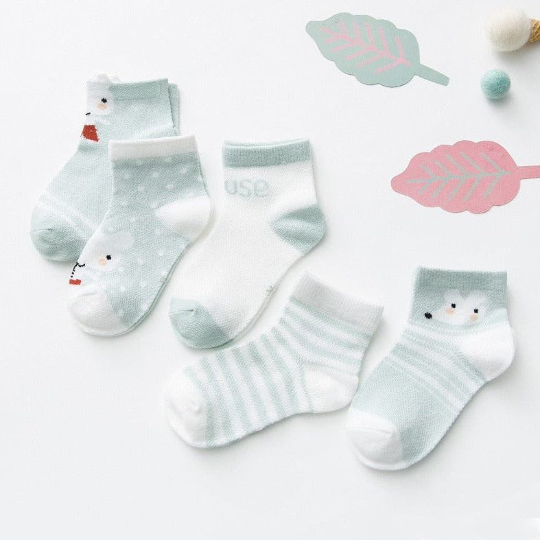 Cute Baby Socks (5 Pairs)