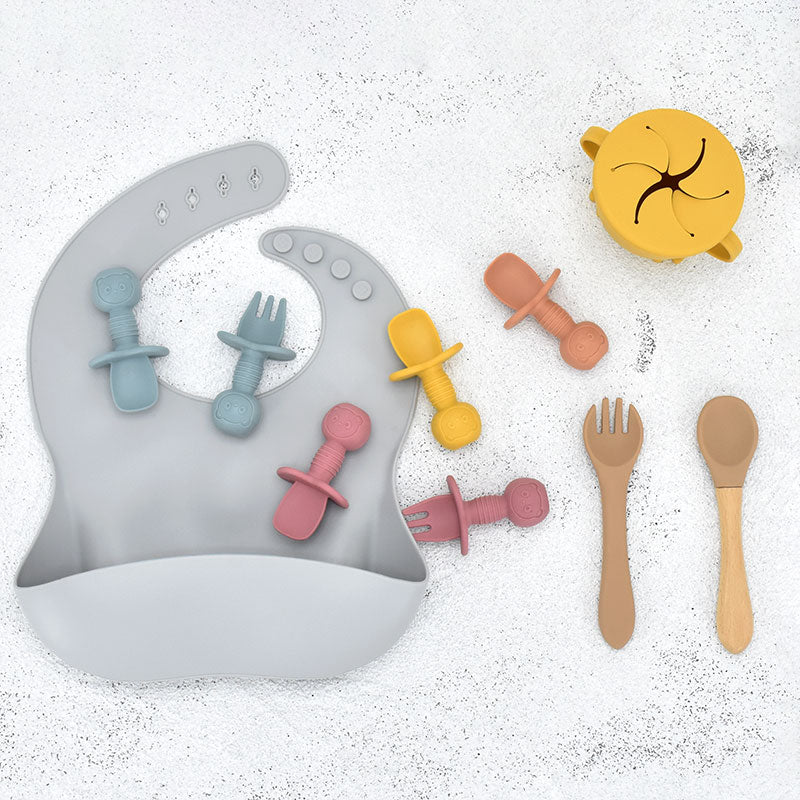 Mini Silicone Baby Spoon & Fork