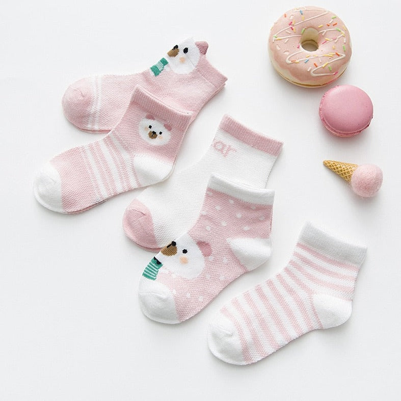 Cute Baby Socks (5 Pairs)
