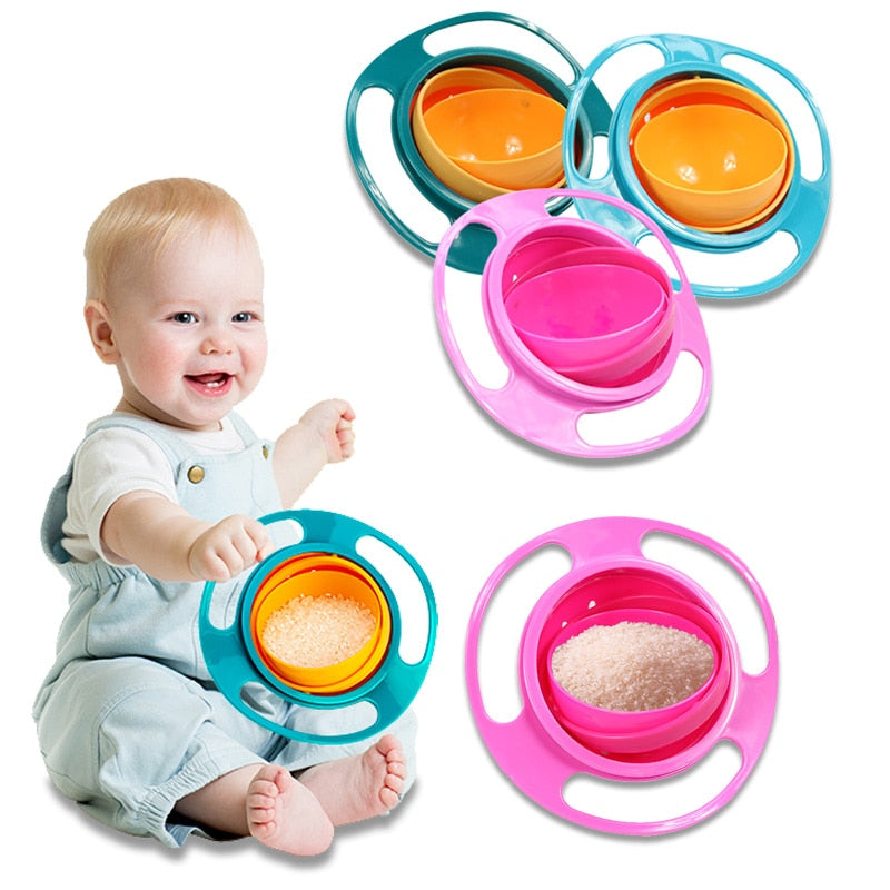 Spill-Proof Gyro Baby Bowl