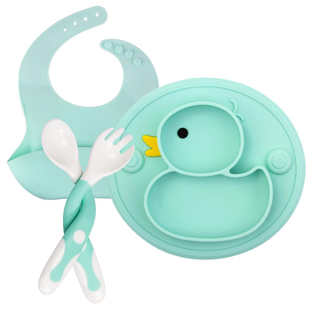 Cute Duck Silicone Tableware