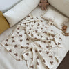 Bear Print Baby Blanket