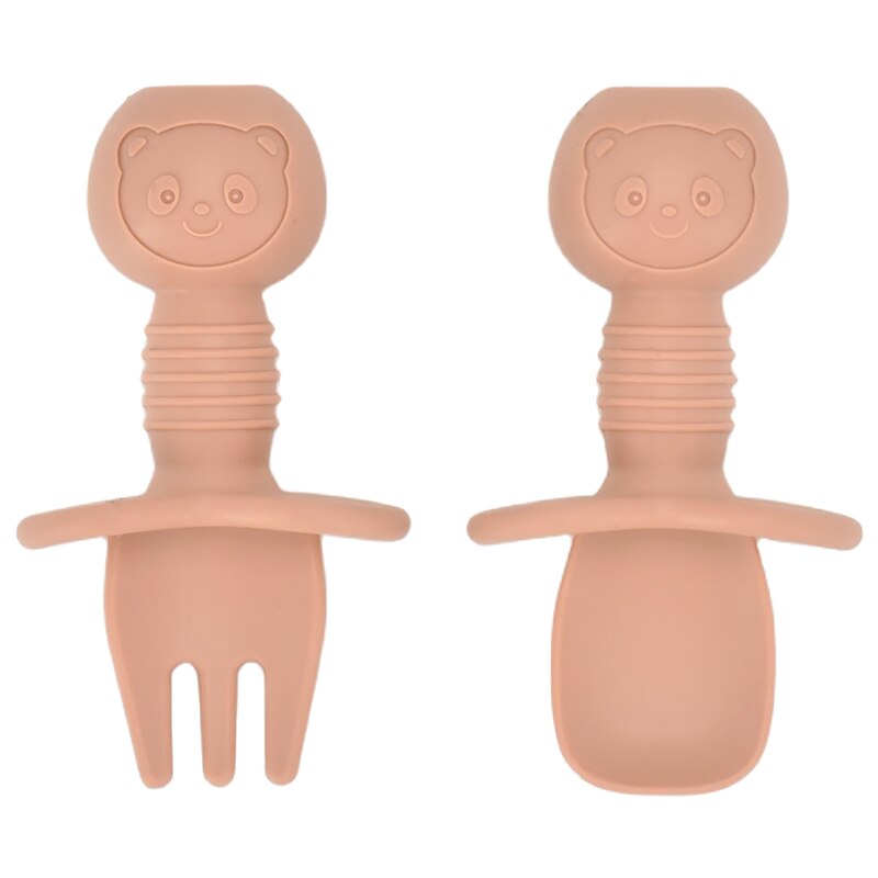 Mini Silicone Baby Spoon & Fork