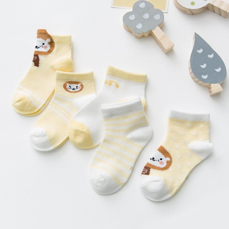 Cute Baby Socks (5 Pairs)