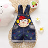 Animal Designed Denim Baby Overalls