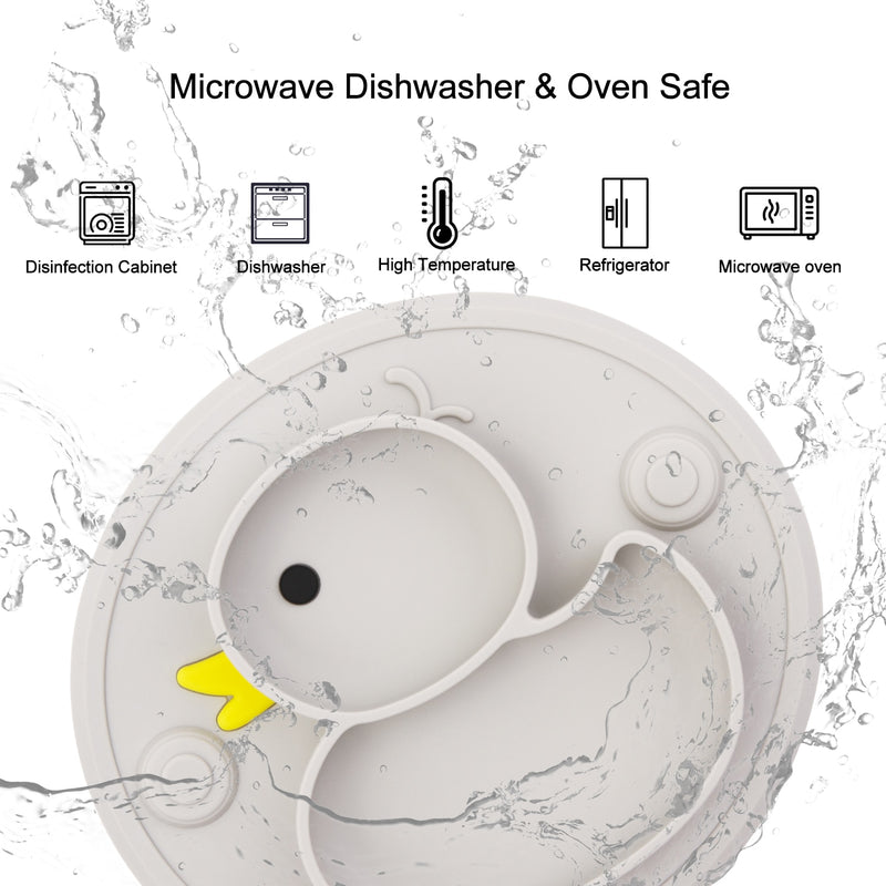 Cute Duck Silicone Tableware